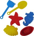WADER TOYS FORMY PIESKOVKA LOPATKA 6 ks