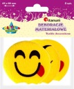 Kreatívne materiálové dekorácie Emotikony