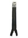 YKK kovový zips 16 cm na nohavice, čierna mosadz