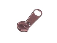 Posúvač ZIPPER na 5 mm hnedú pásku