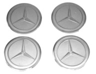 MERCEDES 60mm, strieborné emblémy, odznaky, puklice