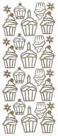 NÁLEPKY Nálepky Cupcake Cake Muffin