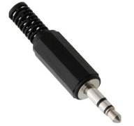 Malý mini JACK 3.5 stereo konektor, plastový, 5 ks (2656)