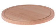 DREVENÝ ZÁSOBNÍK NA KRAJENIE OKRUHÝ 22CM EKO