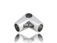 UHLOVÝ KONEKTOR BEZ POLICE CHROMOVÁ RÚRA FI 25 FI25 TRIS