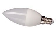 LED žiarovka E14 Sviečka 8W 6000K STUDENÁ BIELA ​​858lm Efektívny PREMIUM CCD