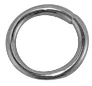 Koženkový prsteň 14mm Kovový 10 ks