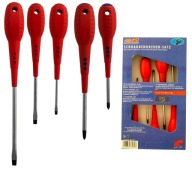 5x MAGNETICKÉ SKRUTKOVAČE KRÍŽOVÝ PLOCHÝ SKRUTKOVAČ