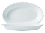 OVÁLNY TANIER SO SLEDEMI 22 CM TRIANON LUMINARC BIELY 22x13,5 cm