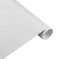 3D UHLÍKOVÁ FÓLIA UHLÍKOVÁ BIELA ​​DYHA 1,27 x 0,5 m