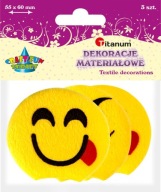 Kreatívne materiálové dekorácie Emotikony