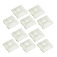 Montážne podstavce pre sťahovacie pásky 28x28mm biele