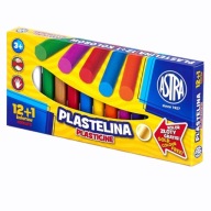 ASTRA SCHOOL PLASTICINE 12 + 1 COL GOLD SET