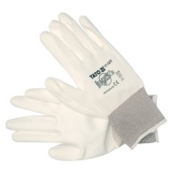 NYLONOVÉ/PU RUKAVICE BIELE 10 PALCOVÉ YATO