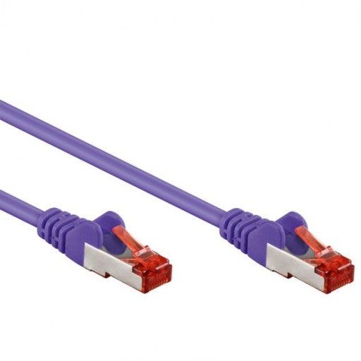 Sieťový kábel CAT6, S/FTP (PiMF), Lilac 0,5 m