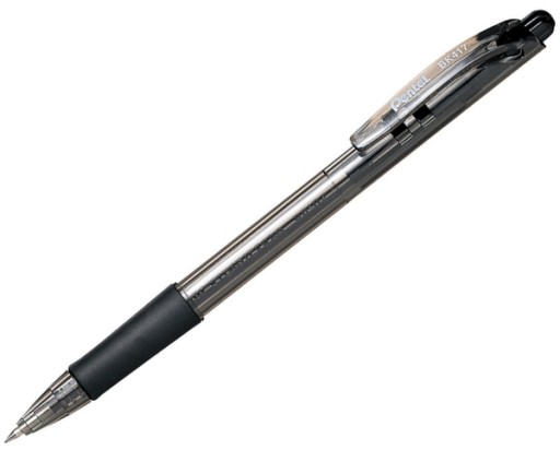 Pentel BK417 automatické guľôčkové pero, čierne