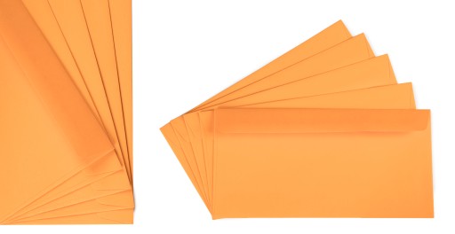 DL OBÁLKY (22 cm x 11 cm) ORANŽOVÉ 5ks 120G