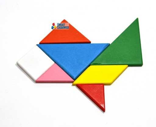 TANGRAM LOGICKÁ HRA BLOKY PUZZLE VEĽKÉ