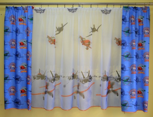 MG záves FABRIC DISNEY LIETADLÁ LIETADLA 160cm