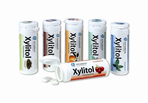 Žuvačka Miradent s xylitolom, škoricová príchuť, 30 kusov