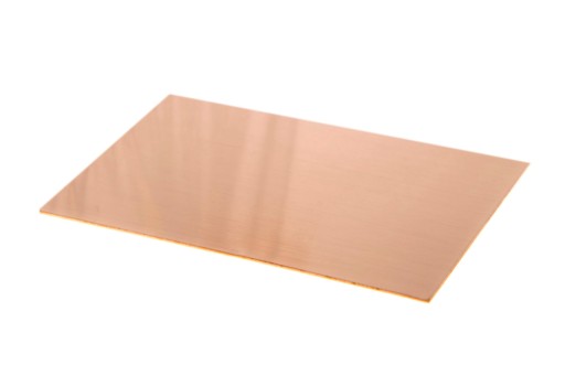 Medený plech medený Cu plech 0,5mm - 10x5cm | formát 100x50x0,5mm
