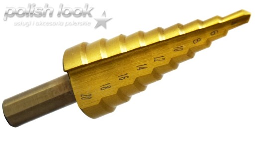 KUŽELOVÁ VRTAČKA KROKOVANÁ HSS + TITÁN 4-20mm