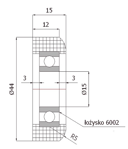 fI 44 BRÁNOVÝCH VALCOV portálový valček PRE BRÁNU