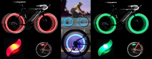 ŽIARENÝ KRYT KOLESA, LED SPOKS, BICYKLE