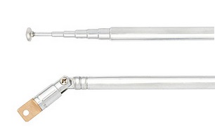Teleskopická anténa 70 cm 7seg + FV kĺb (1598)