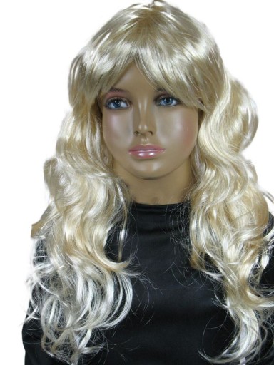 SVETLÁ BLOND Parochňa, DLHÉ KUČERATÉ VLASY