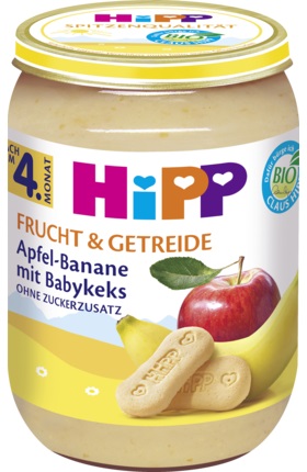 Hipp Bio Dessert Jablko banánová piškóta 5m 190g