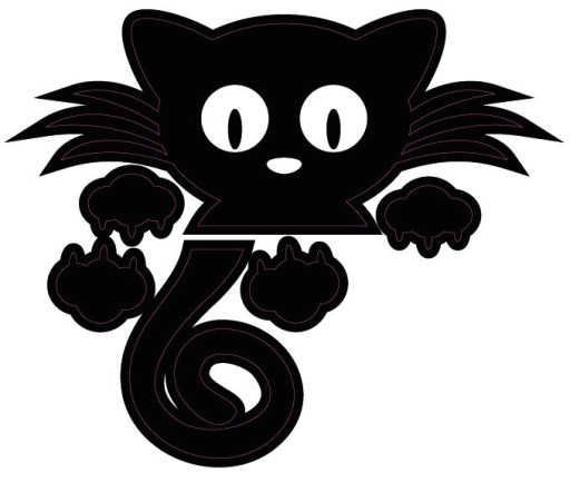 Nálepka CAT pre obvod spínača svetla! D.výber