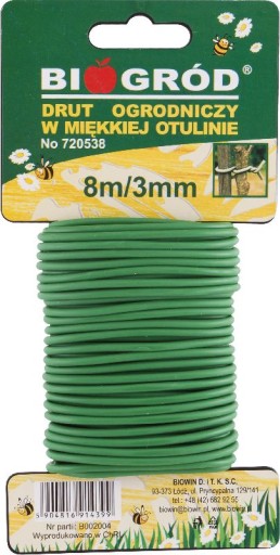 POTAŽENÝ ZÁHRADNÝ DRÔT 8m/3mm 720538