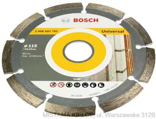 DIAMANTOVÝ DISK BOSCH 115mm betónový tehlový kameň