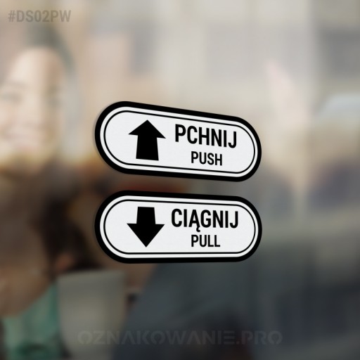 Push Pull - Push Pull - samolepky 4x11