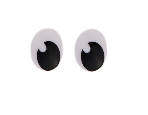 1 pár očiek kresleného maskota, 13 x 10 mm P/P