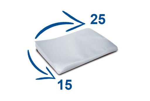 Vákuové vákuové baliace vrecká 15x25
