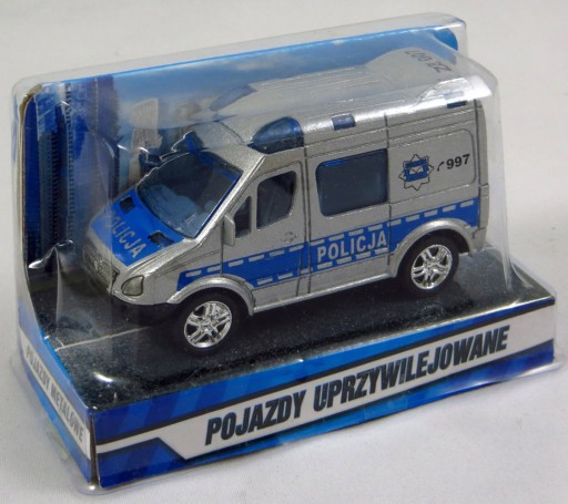 Kovové auto POLICE autobus 6891