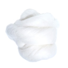 Vlna česaná 50g merino 18,5mic WHITE SNOW