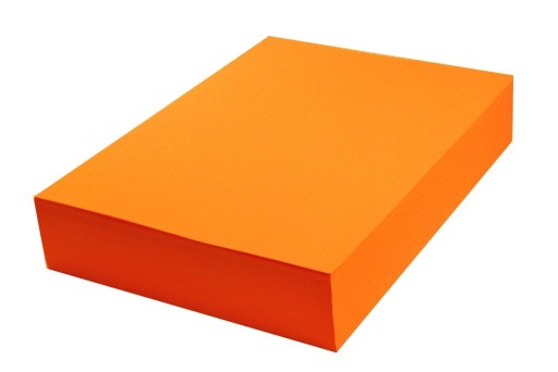 Farebný oranžový kopírovací papier A4, 100 listov