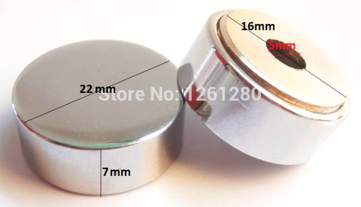 Montážne špičky pre 22 mm biele zrkadlové sklo