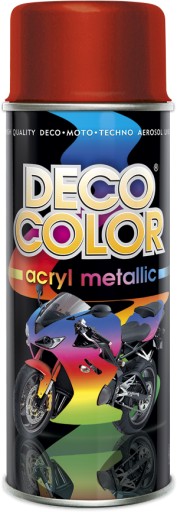 DECO COLOR RED METALICKÝ AKRYL SPREJ 400ml
