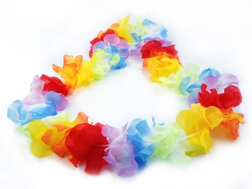 Náhrdelník HEADBAND, farebný havajský outfit