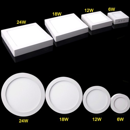 POVRCHOVÝ ŠTVORCOVÝ LED PANEL, 6W NEUTRÁLNA PLATŇA