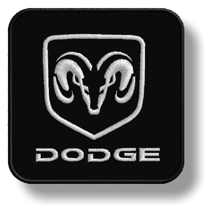 DODGE Thermo Patch Vyšívaná nažehľovačka