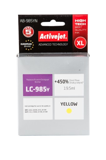 ACTIVEJET LC985 žltá AB-985 DCP-J315 J140W J125