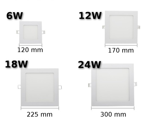 ZAPUSTENÝ Štvorcový LED PANEL 6W STUDENÝ