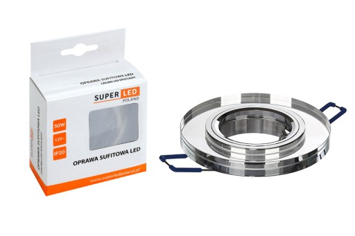 Sada GLASS halogénová žiarovka okrúhla + LED GU10 5W