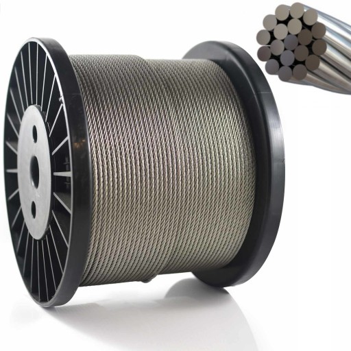 Tvrdé nerezové lano 3,0mm WEAVE 1x19 1m