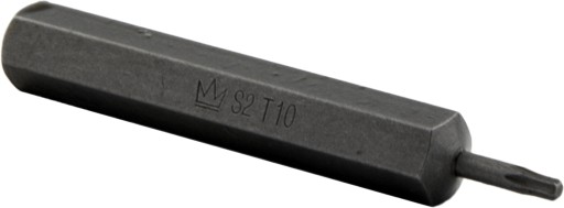 BIT TORX T10 x 75MM S2 10MM HEX.